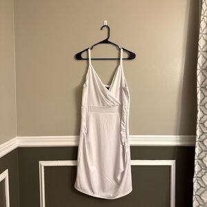 NEW WITH TAGS Women’s Curlbiuty White Ruched Wrapped Bodycon Mini Dress